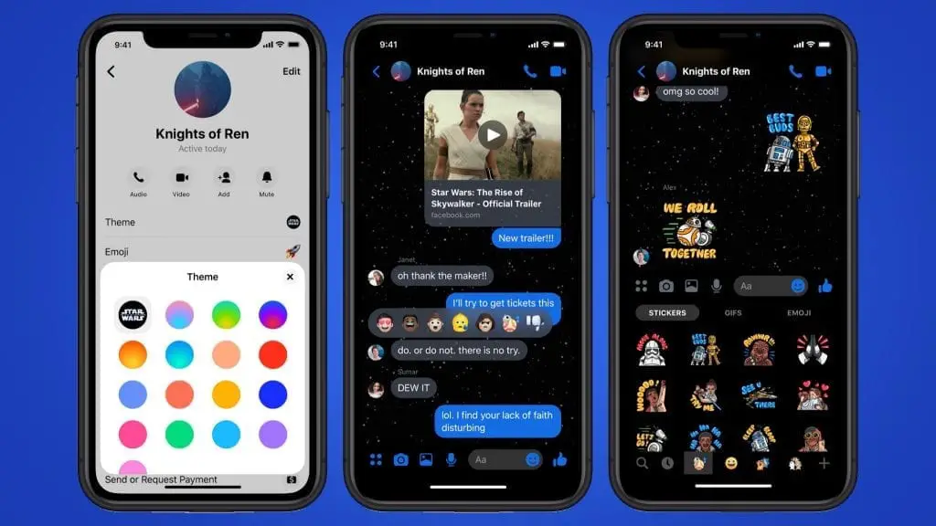 Facebook new chat theme